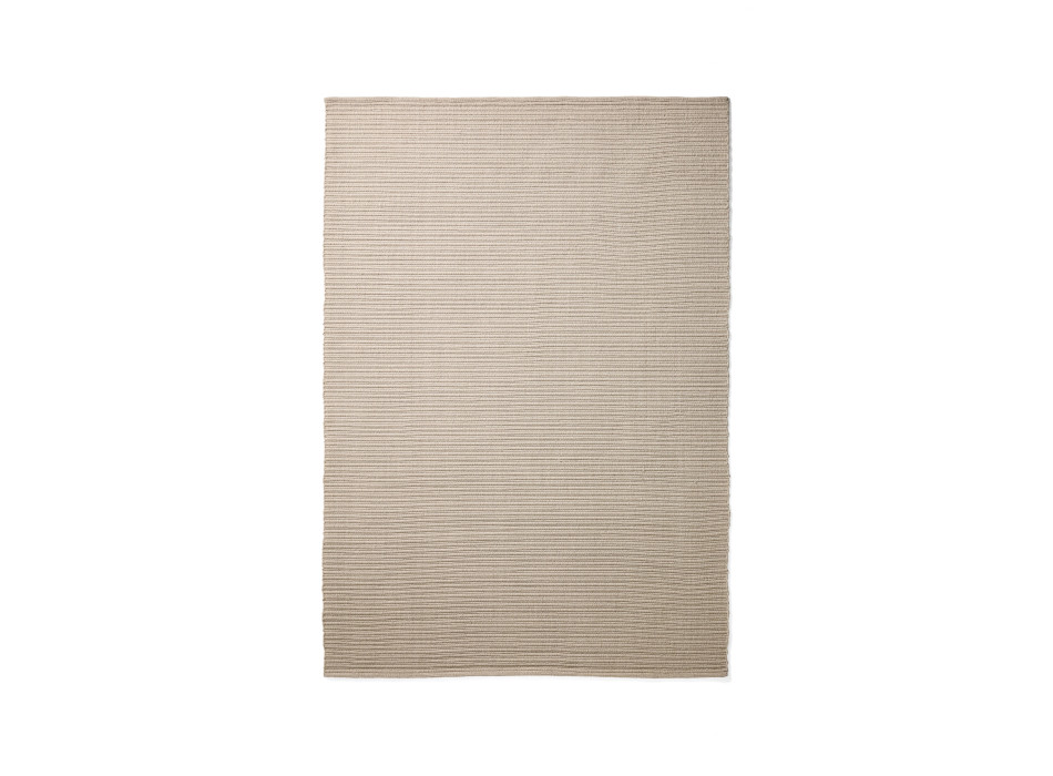 Ardelia-Teppich aus ecrufarbenen Synthetikfasern, 200 x 300 cm