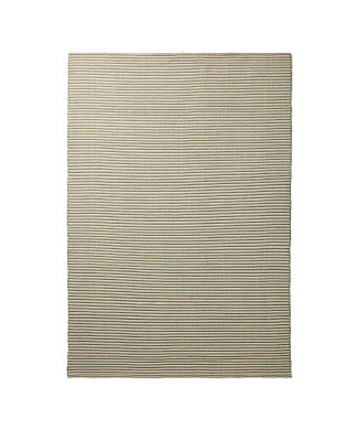 Ardelia-Teppich aus Kunstfasern, Grün und Beige, 160 x 230 cm