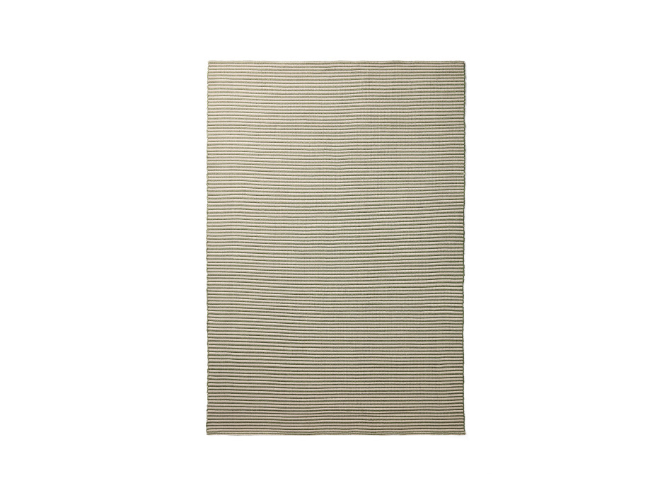 Ardelia-Teppich aus Kunstfasern, Grün und Beige, 160 x 230 cm
