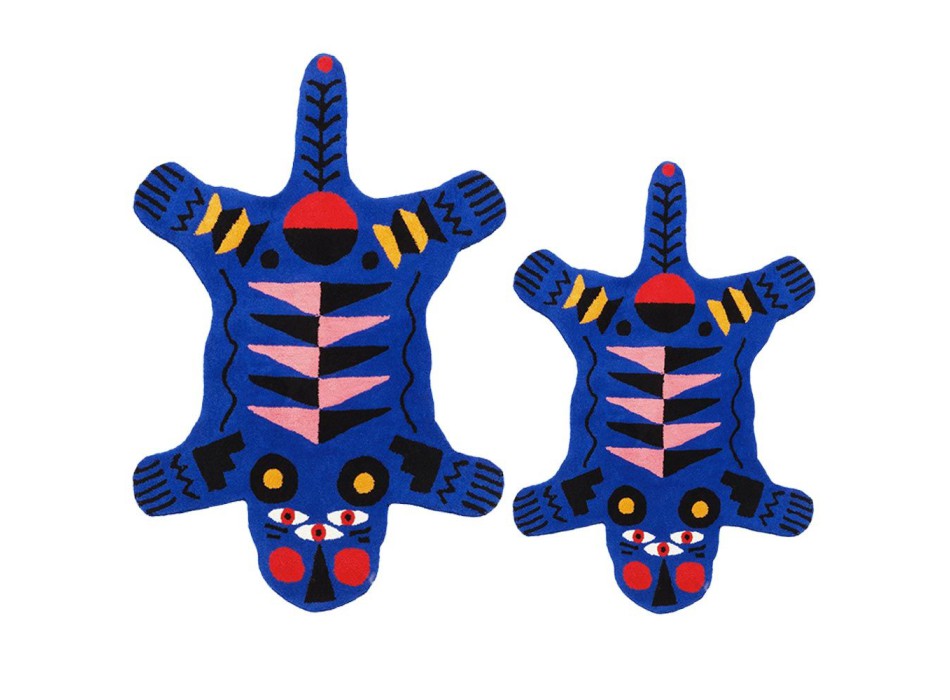 OGGIAN TEPPICH BLAUER PANTHER 42106PB QEEBOO