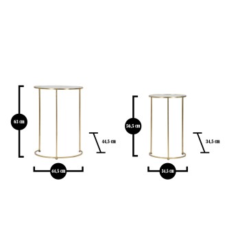 GLAM SIMPLY COUCHTISCHE, PAAR