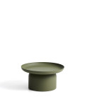 Arcola Couchtisch aus grünem Aluminium, Ø 70 cm