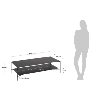 Azisi Couchtisch 140 x 60 cm