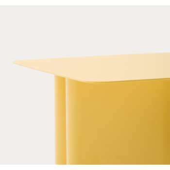 Arvin gelber Beistelltisch aus Eisen 42 x 42 cm