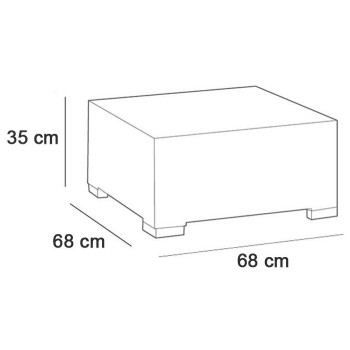 KETER CALIFORNIA Outdoor-Couchtisch