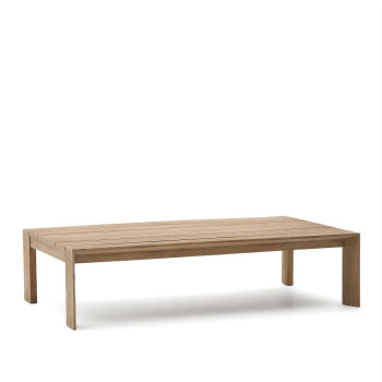 Ambra Couchtisch aus massivem Akazienholz mit hellem Finish, 82,5 x 140 cm, FSC 100%