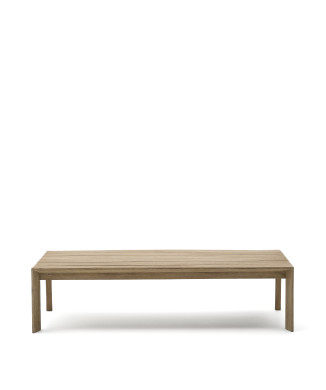 Ambra Couchtisch aus massivem Akazienholz mit hellem Finish, 82,5 x 140 cm, FSC 100%
