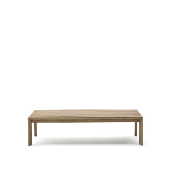 Ambra Couchtisch aus massivem Akazienholz mit hellem Finish, 82,5 x 140 cm, FSC 100%