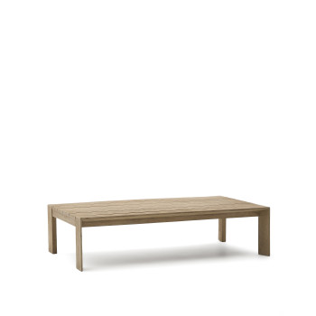 Ambra Couchtisch aus massivem Akazienholz mit hellem Finish, 82,5 x 140 cm, FSC 100%