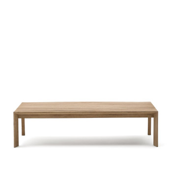 Ambra Couchtisch aus massivem Akazienholz mit hellem Finish, 82,5 x 140 cm, FSC 100%