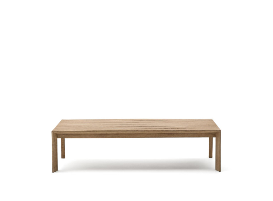 Ambra Couchtisch aus massivem Akazienholz mit hellem Finish, 82,5 x 140 cm, FSC 100%