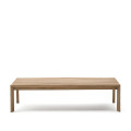 Ambra Couchtisch aus massivem Akazienholz mit hellem Finish, 82,5 x 140 cm, FSC 100%