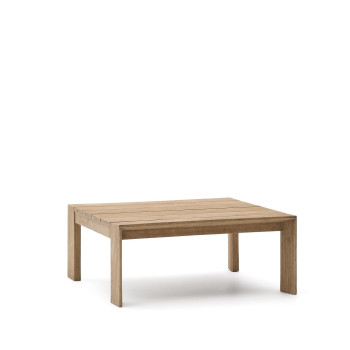 Ambra Couchtisch aus massivem Akazienholz mit hellem Finish, 82,5 x 82,5 cm, FSC 100%