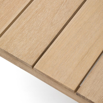 Ambra Couchtisch aus massivem Akazienholz mit hellem Finish, 82,5 x 82,5 cm, FSC 100%