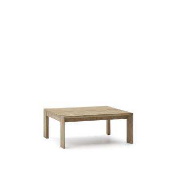 Ambra Couchtisch aus massivem Akazienholz mit hellem Finish, 82,5 x 82,5 cm, FSC 100%