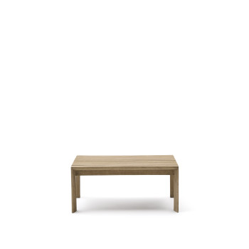 Ambra Couchtisch aus massivem Akazienholz mit hellem Finish, 82,5 x 82,5 cm, FSC 100 %