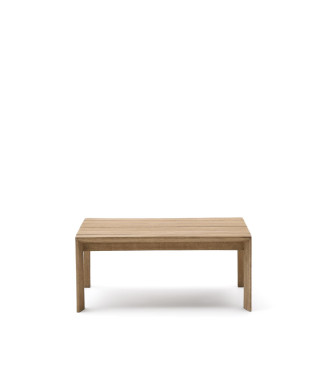 Ambra Couchtisch aus massivem Akazienholz mit hellem Finish, 82,5 x 82,5 cm, FSC 100%