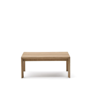 Ambra Couchtisch aus massivem Akazienholz mit hellem Finish, 82,5 x 82,5 cm, FSC 100%