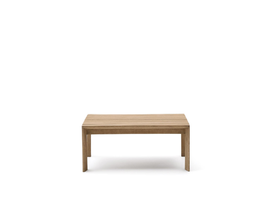 Ambra Couchtisch aus massivem Akazienholz mit hellem Finish, 82,5 x 82,5 cm, FSC 100%
