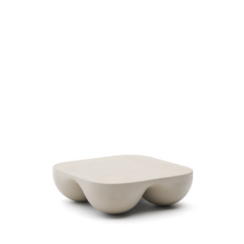 Colba Couchtisch aus Polystone, 100 x 100 cm