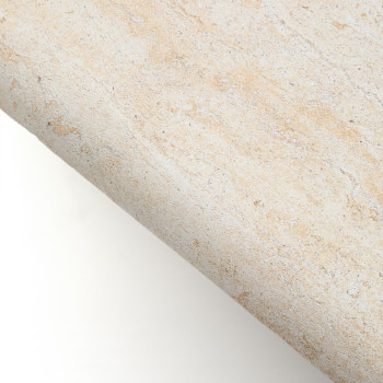 Drasi Couchtisch aus Beton mit Travertin-Finish, 140 x 70 cm