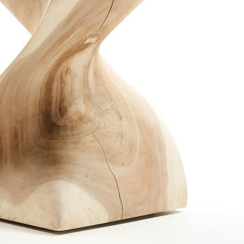 Hakon Couchtisch aus massivem Mungurholz 30 x 30 cm