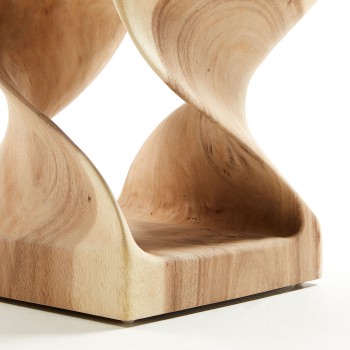 Hakon Couchtisch aus massivem Mungurholz mit Innen