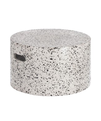 Jenell Couchtisch aus weißem Terrazzo Ø 52 cm
