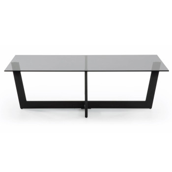 Plam Couchtisch 120 x 70 cm, schwarzes Glas