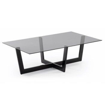 Plam Couchtisch 120 x 70 cm, schwarzes Glas