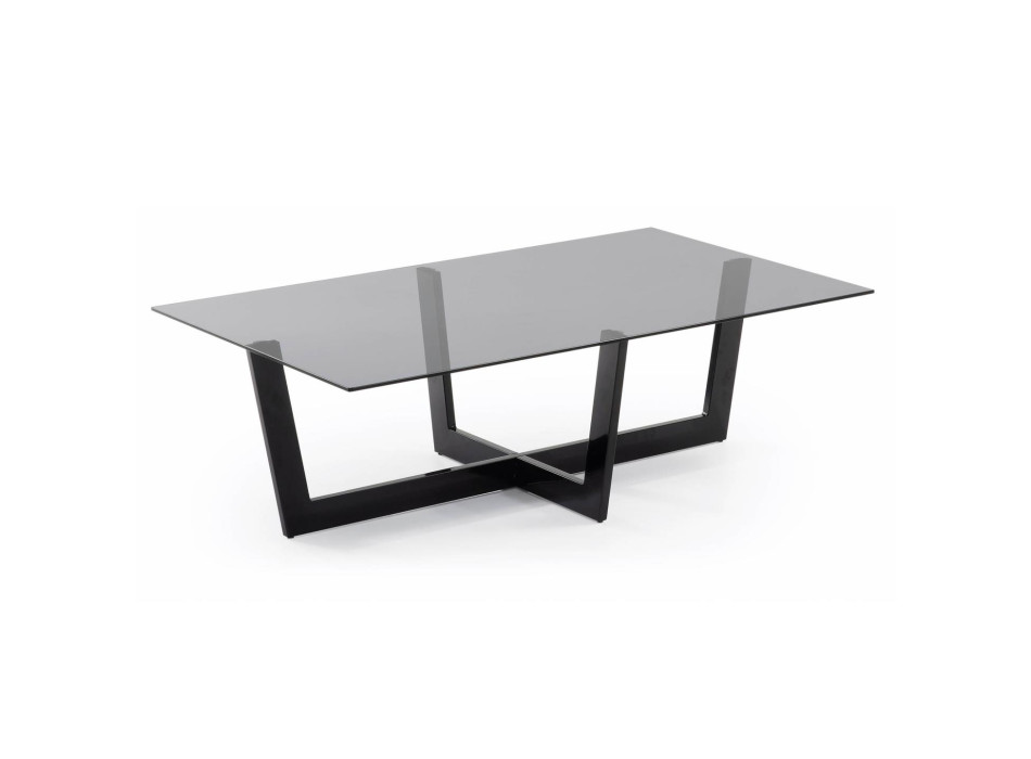 Plam Couchtisch 120 x 70 cm, schwarzes Glas
