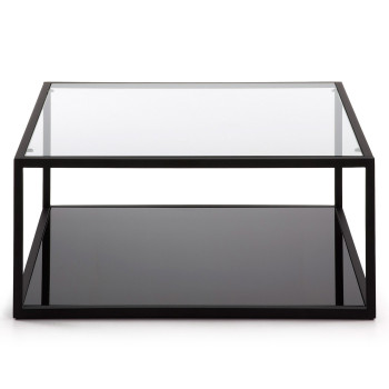 Blackhill quadratischer Couchtisch, 80 x 80 cm, schwarz