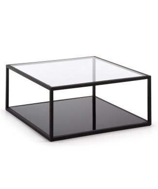 Blackhill Couchtisch, quadratisch, 80 x 80 cm, schwarz
