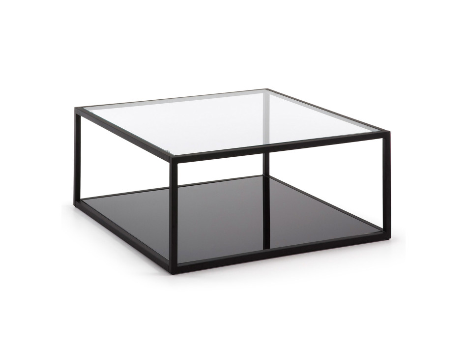 Blackhill Couchtisch, quadratisch, 80 x 80 cm, schwarz
