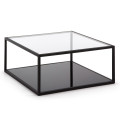 Blackhill 80 x 80 cm schwarzer quadratischer Couchtisch (Aktionsangebot)