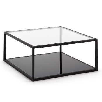 Blackhill quadratischer Couchtisch, 80 x 80 cm, schwarz
