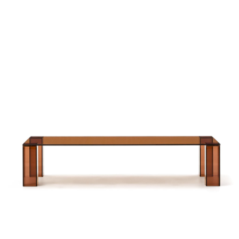 Couchtisch aus gehärtetem Glas Adularia