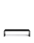 Litto Couchtisch, schwarz lackierte MDF-Platte, 140 x 70 cm