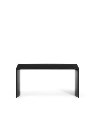 Litto Couchtisch, schwarz lackierte MDF-Platte, 90 x 45 cm