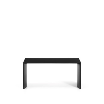 Litto Couchtisch, schwarz lackierte MDF-Platte, 90 x 45 cm