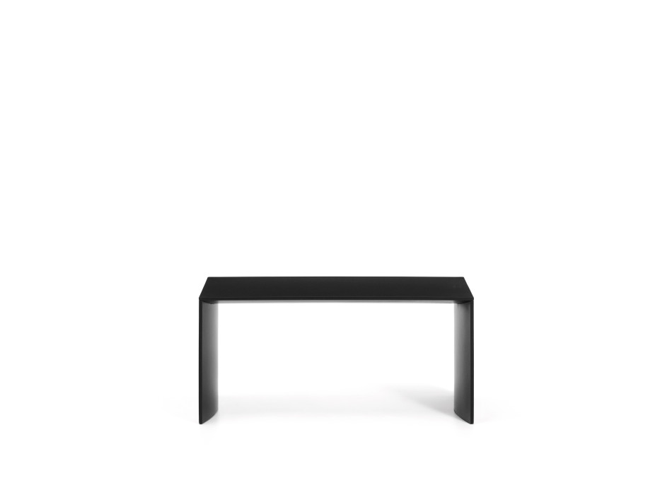 Litto Couchtisch, schwarz lackierte MDF-Platte, 90 x 45 cm