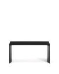 Litto Couchtisch, schwarz lackierte MDF-Platte, 90 x 45 cm