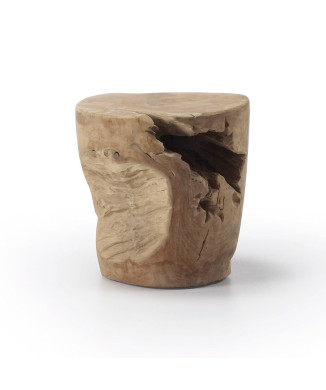 Tropicana Couchtisch aus massivem Teakholz Ø 35 cm