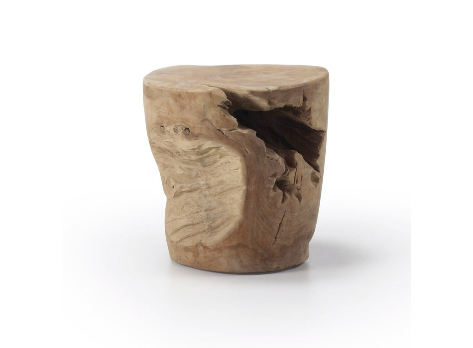 Tropicana Couchtisch aus massivem Teakholz Ø 35 cm