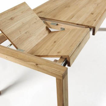 Ausziehbarer Tisch Briva aus Eichenfurnier