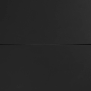 Theone ausziehbarer Tisch aus Glas und Stahlbeinen mit schwarzem Finish 160 (210) x 90 cm