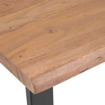 Tavolo alto Alaia in legno massello di acacia con