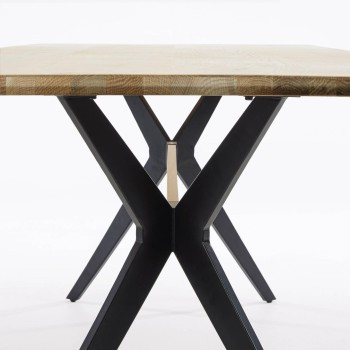 Amethyst Eichenfurnier Tisch