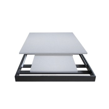 Bandos Tisch - Ausziehtisch 90x160/220 cm Bandos Weiße Esche Anthrazit Gestell