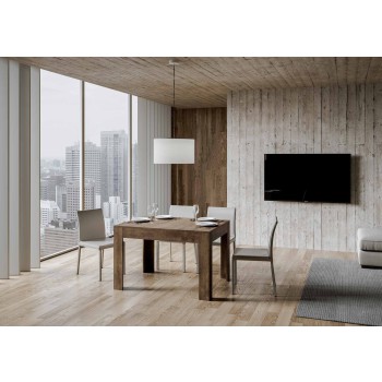 Bibi Tisch - Ausziehbarer Tisch 90x120/180 cm Bibi Weiß Spatel